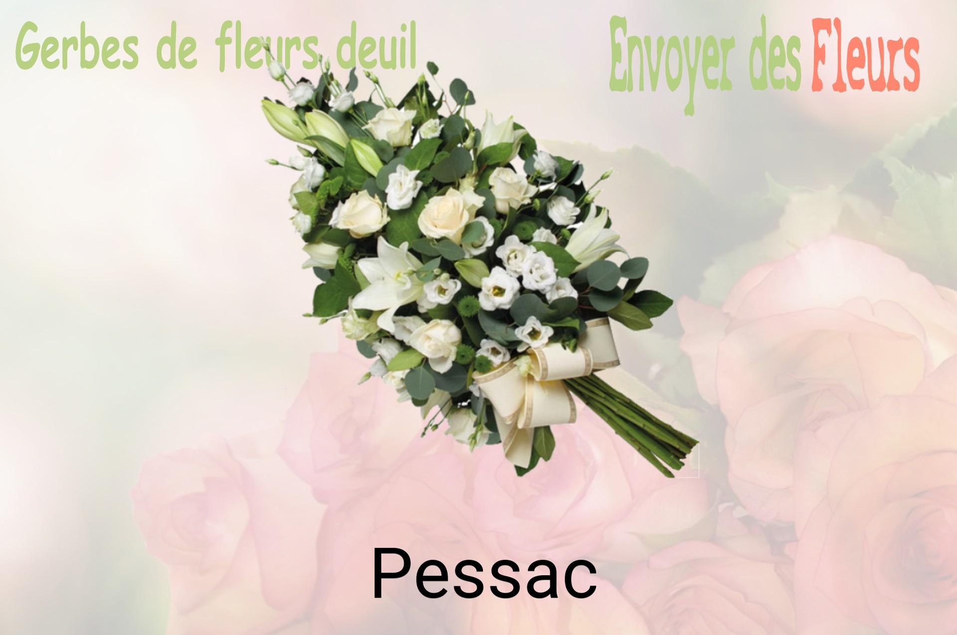Gerbe de fleurs de deuil livrée à Pessac